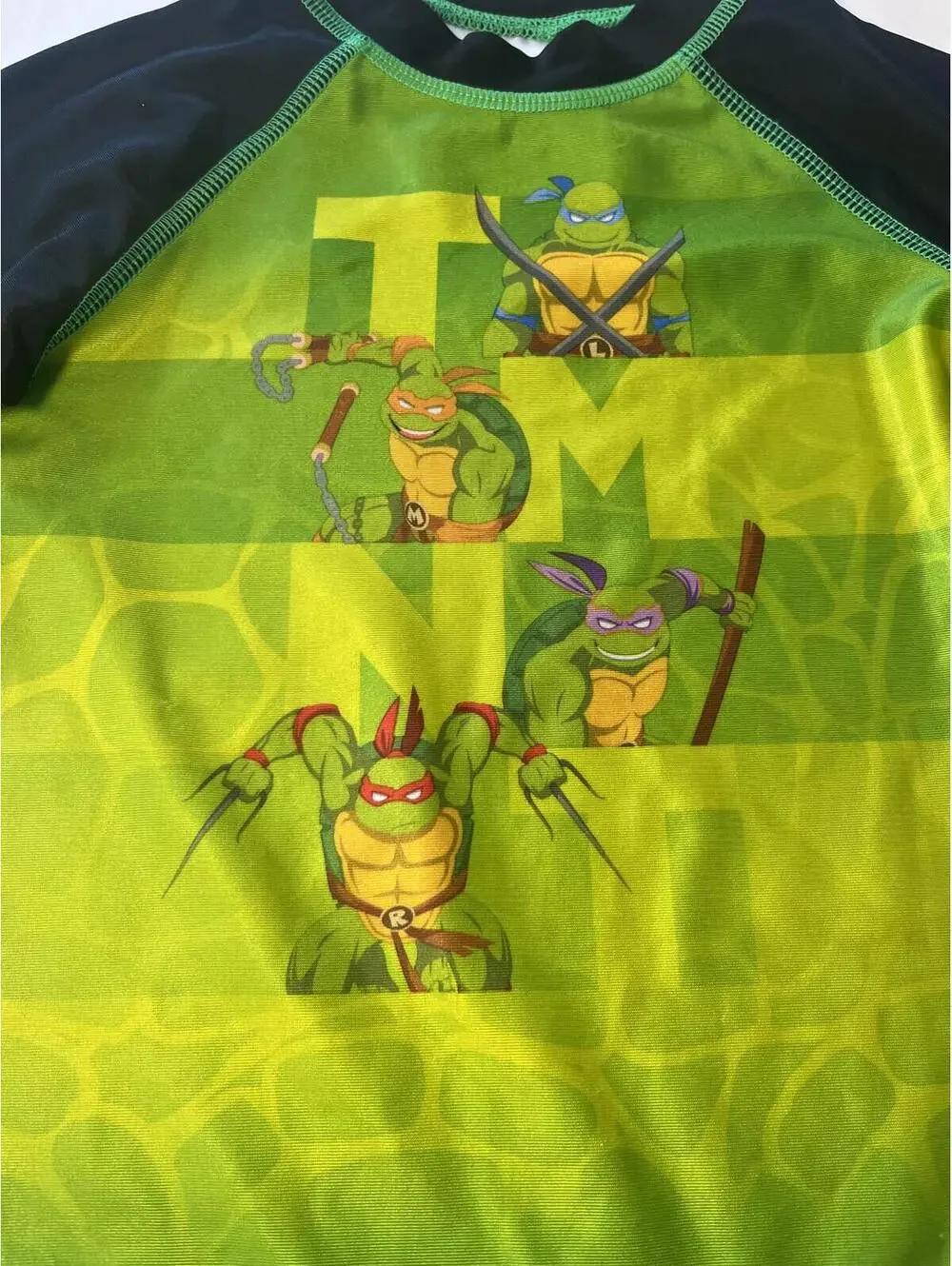 TMNT Rash Guard Swim Trunks 2-Piece Swim Set 3T Teenage Mutant Ninja Turtles
